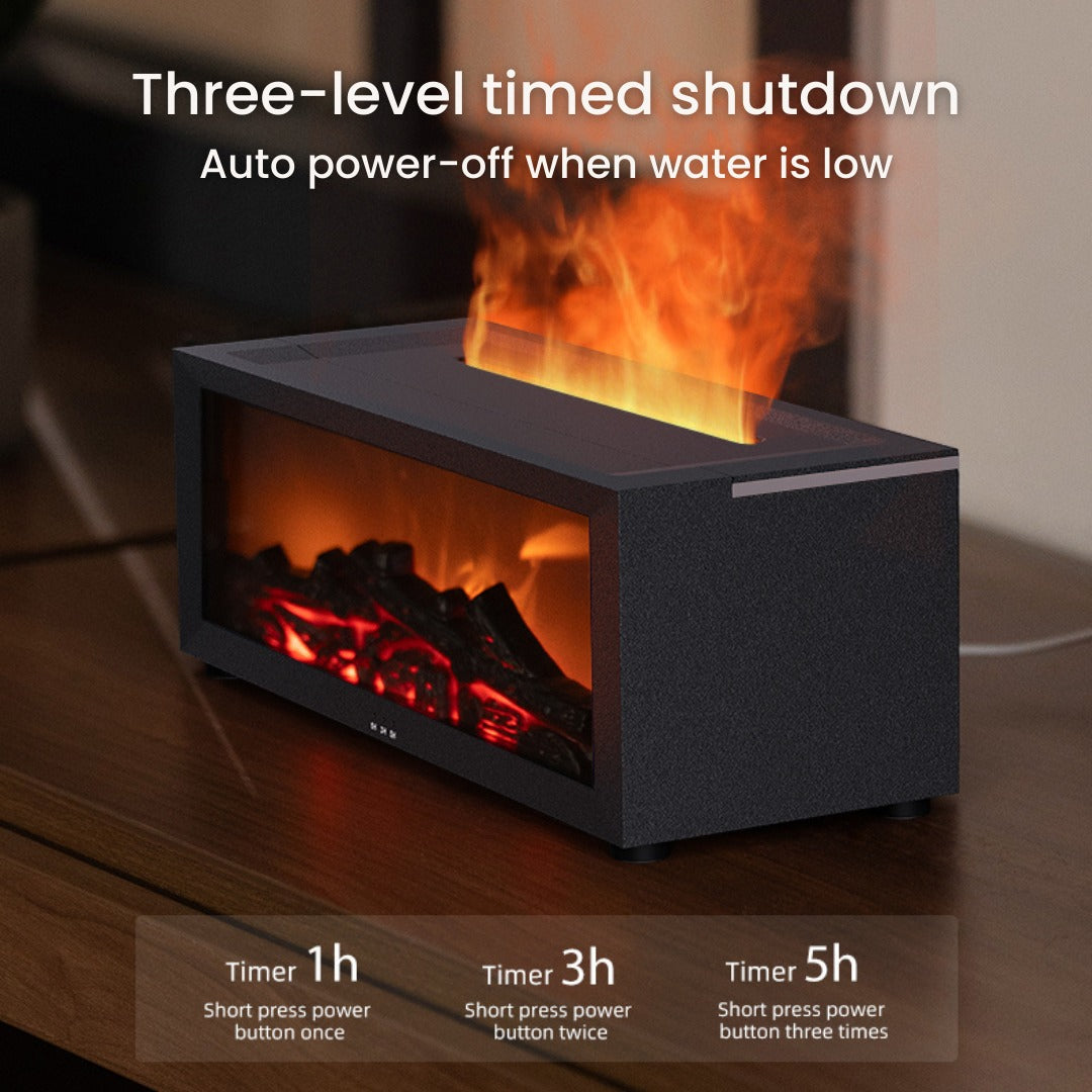 7 Colors Fireplace Flame Fire Oil Diffuser