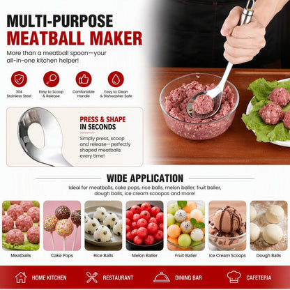 Stainless Steel Meatball Scoop