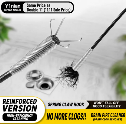 Professional Drain Cleaning Tool for Unclogging Kitchen Sinks, Bathroom Drains, and Blocked Toilets