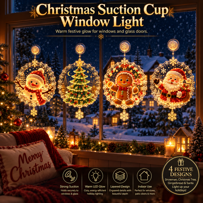 ZavenastoreTM⭐ Christmas Suction Cup Window Light