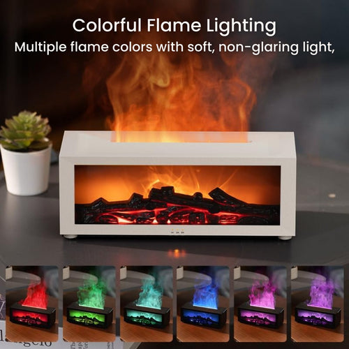 7 Colors Fireplace Flame Fire Oil Diffuser