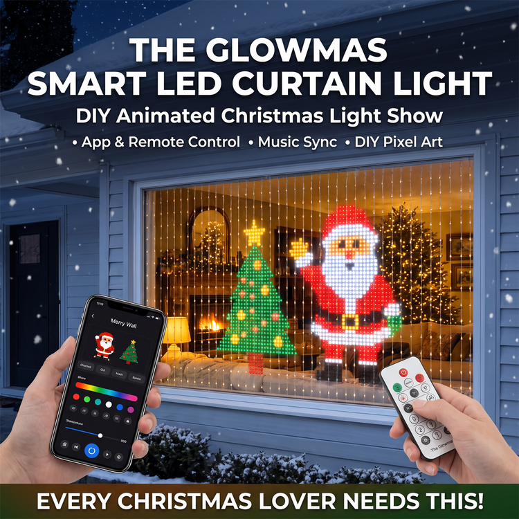 🎄✨Christmas LED House Net & Smart Outdoor Wall Curtain Light & Christmas Tree Lights