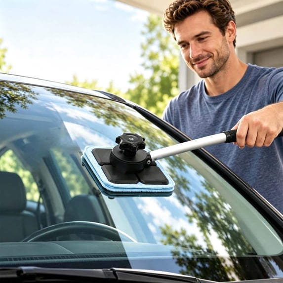 Double Sided Magnetic Windshield Cleaning Kit