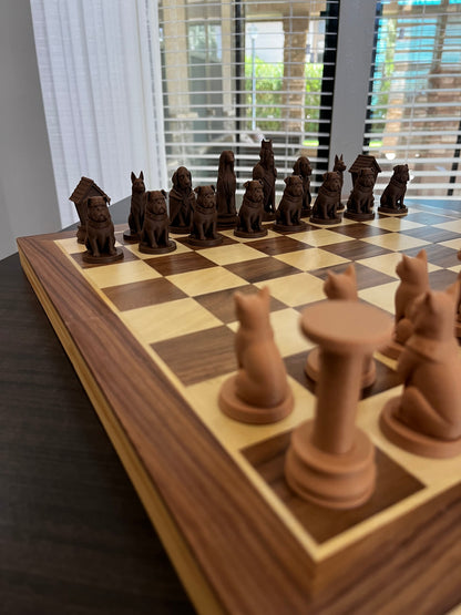Cats VS Dogs Chess Set