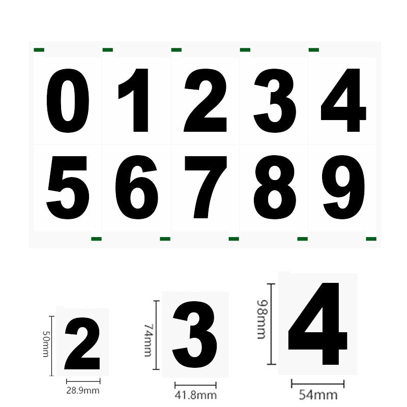 Ghost Anti-Radar Numbers Kit