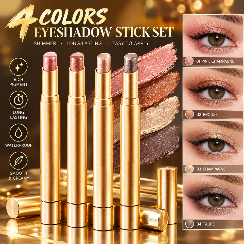 ✨ 3-in-1 Eyeshadow Stick – Waterproof Long-Wear Shimmer Eye Makeup