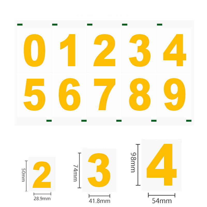 Ghost Anti-Radar Numbers Kit
