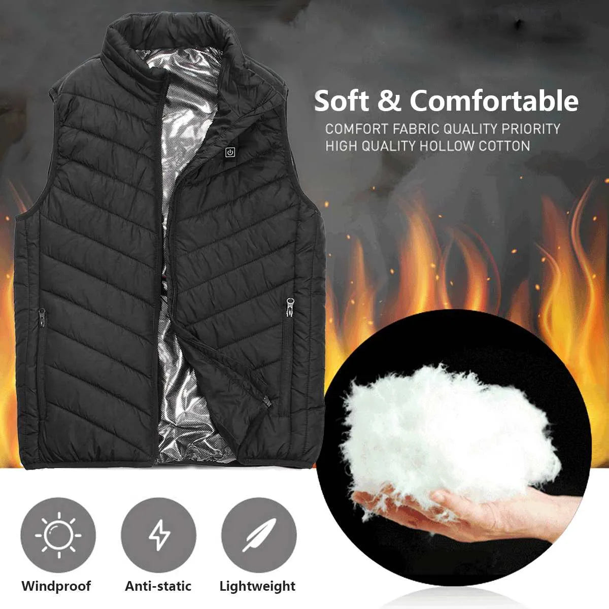 🔥Two-touch LED Controller Heated Vest For Men & Women