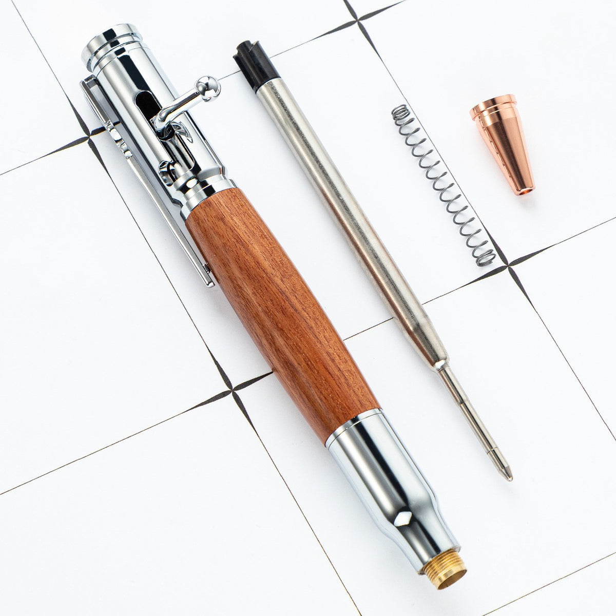 🖊100% Handmade Bolt Action Wooden Bullet Pen