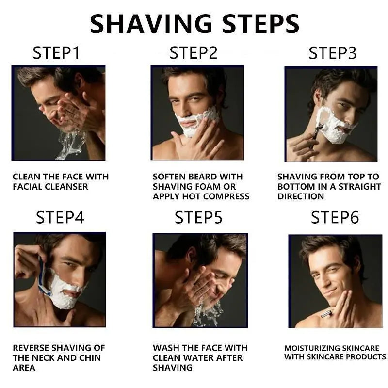 💥Men's Unscented Precision Razor Blade Replacement Handheld Kit🪒