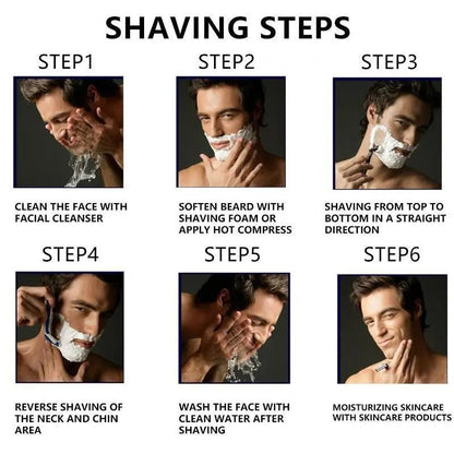 💥Men's Unscented Precision Razor Blade Replacement Handheld Kit🪒