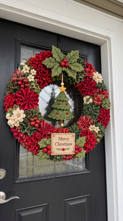 FROSTPEARL CHRISTMAS WREATH ART KIT