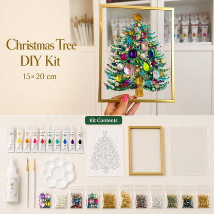 DIY Jeweled Christmas Tree Art Kit