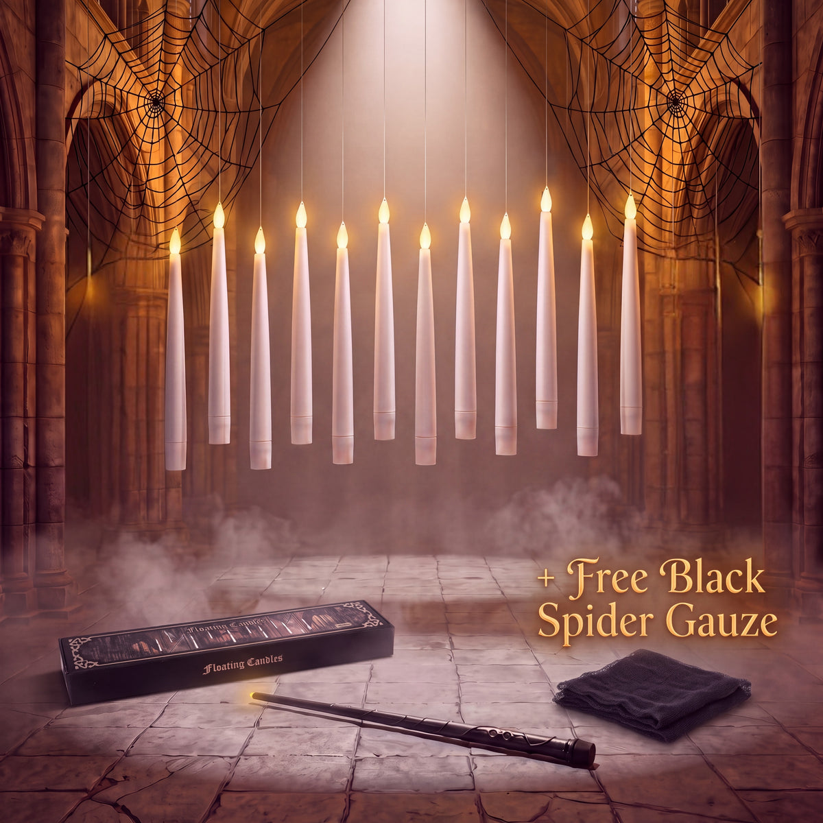Floating Candles with Magic Wand Remote