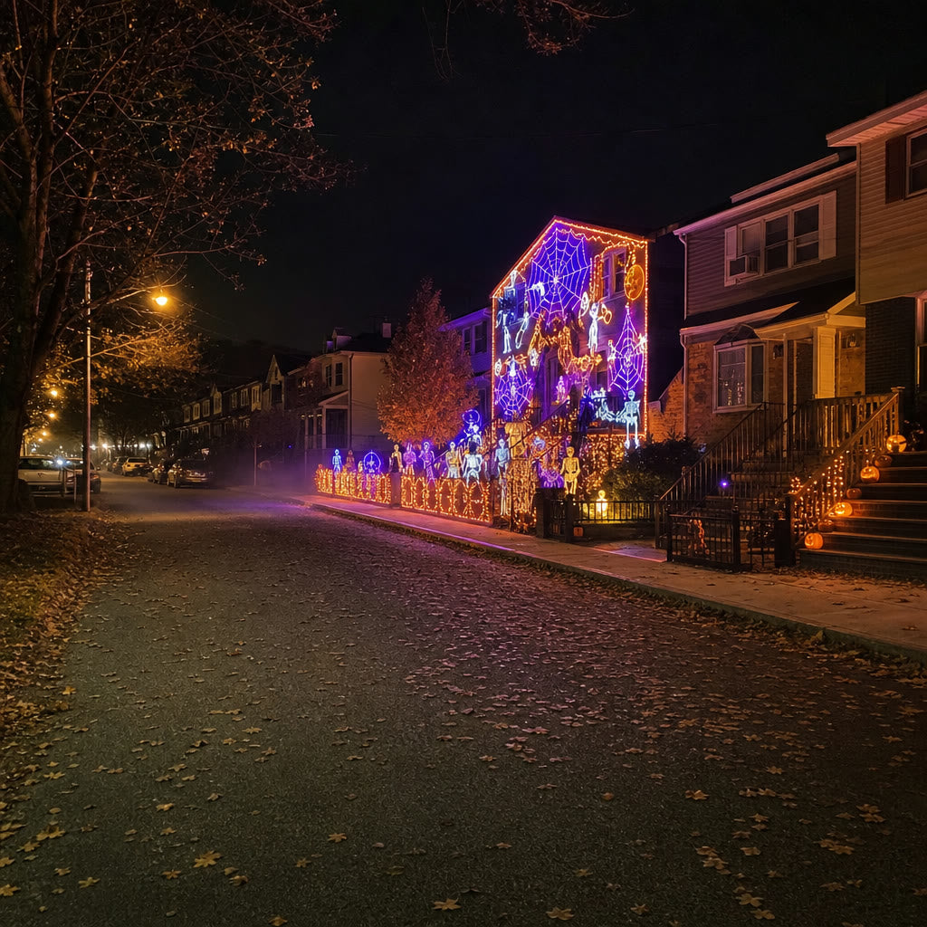LED Halloween&Christmas Curtain Lights
