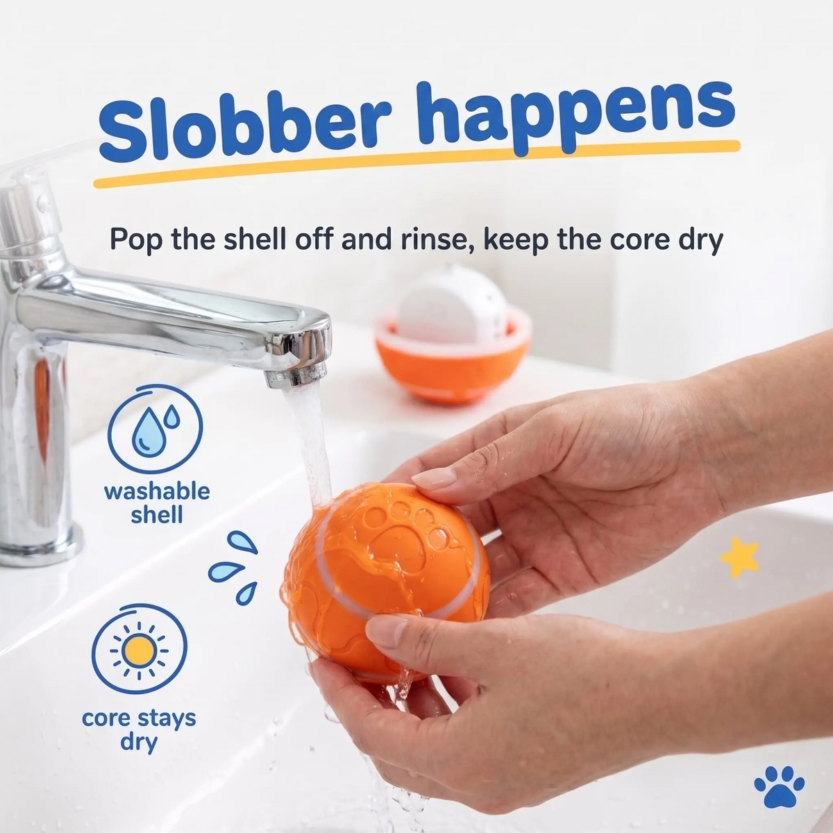 USB Rechargeable Automatic Dog Ball Toy
