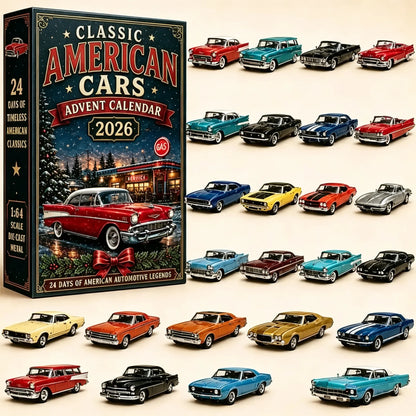 2026 Motorcycle & Classic American Cars Advent Calendar