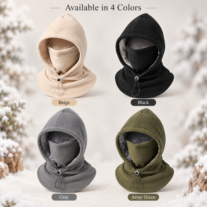 3-in-1 Winter Fleece Balaclava Hood - Warm Face, Ear & Neck Cover