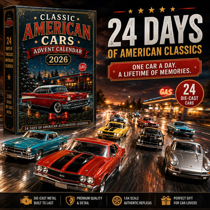 2026 Motorcycle & Classic American Cars Advent Calendar