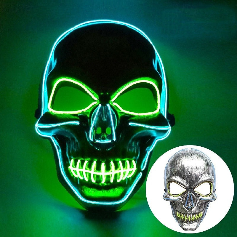 Halloween Cold Light Line Skull Luminous Mask
