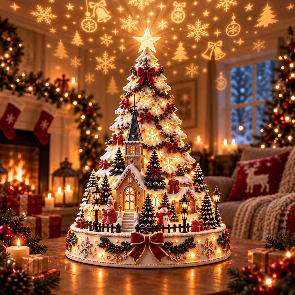 🏆 6,000+ Sold - 🎄Merry Christmas Village Lightscape Tree