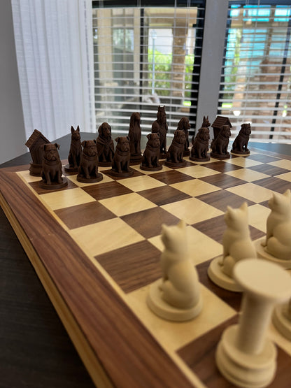 Cats VS Dogs Chess Set