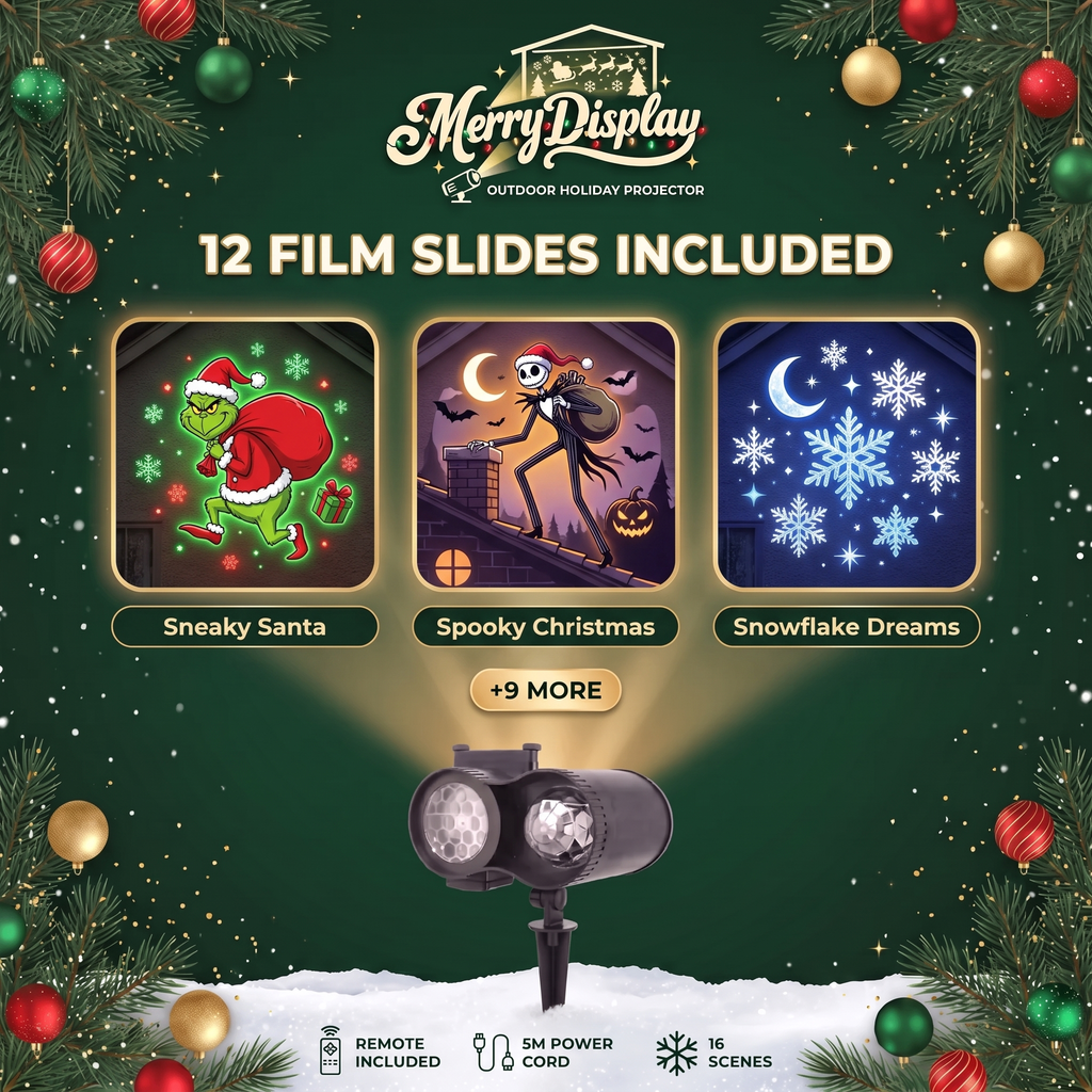 MerryDisplay Christmas Projector