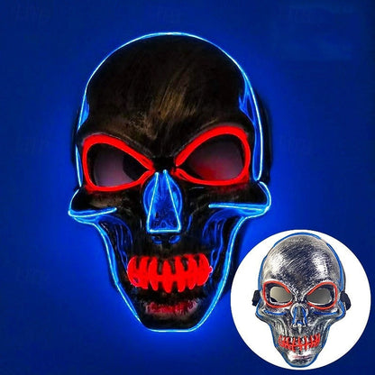 Halloween Cold Light Line Skull Luminous Mask