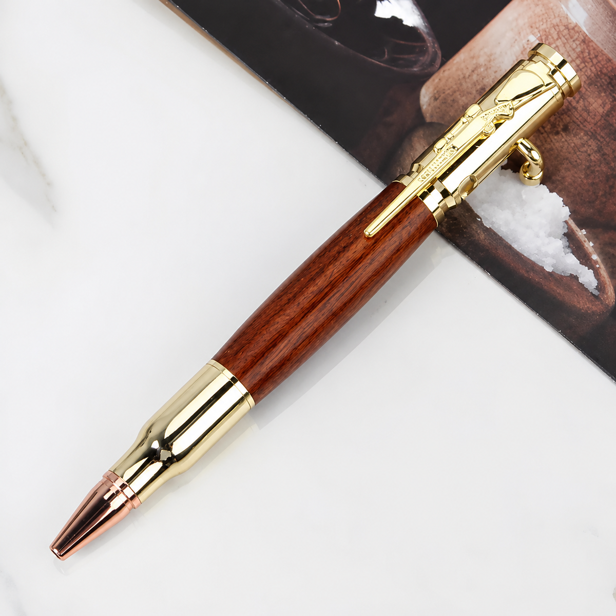🖊100% Handmade Bolt Action Wooden Bullet Pen