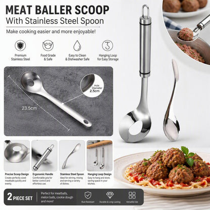 Stainless Steel Meatball Scoop