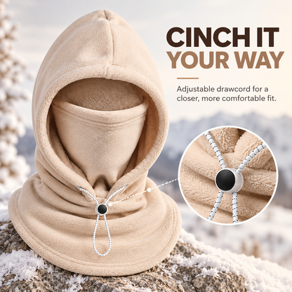 3-in-1 Winter Fleece Balaclava Hood - Warm Face, Ear & Neck Cover