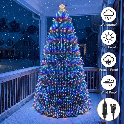 🎄✨Christmas LED House Net & Smart Outdoor Wall Curtain Light & Christmas Tree Lights