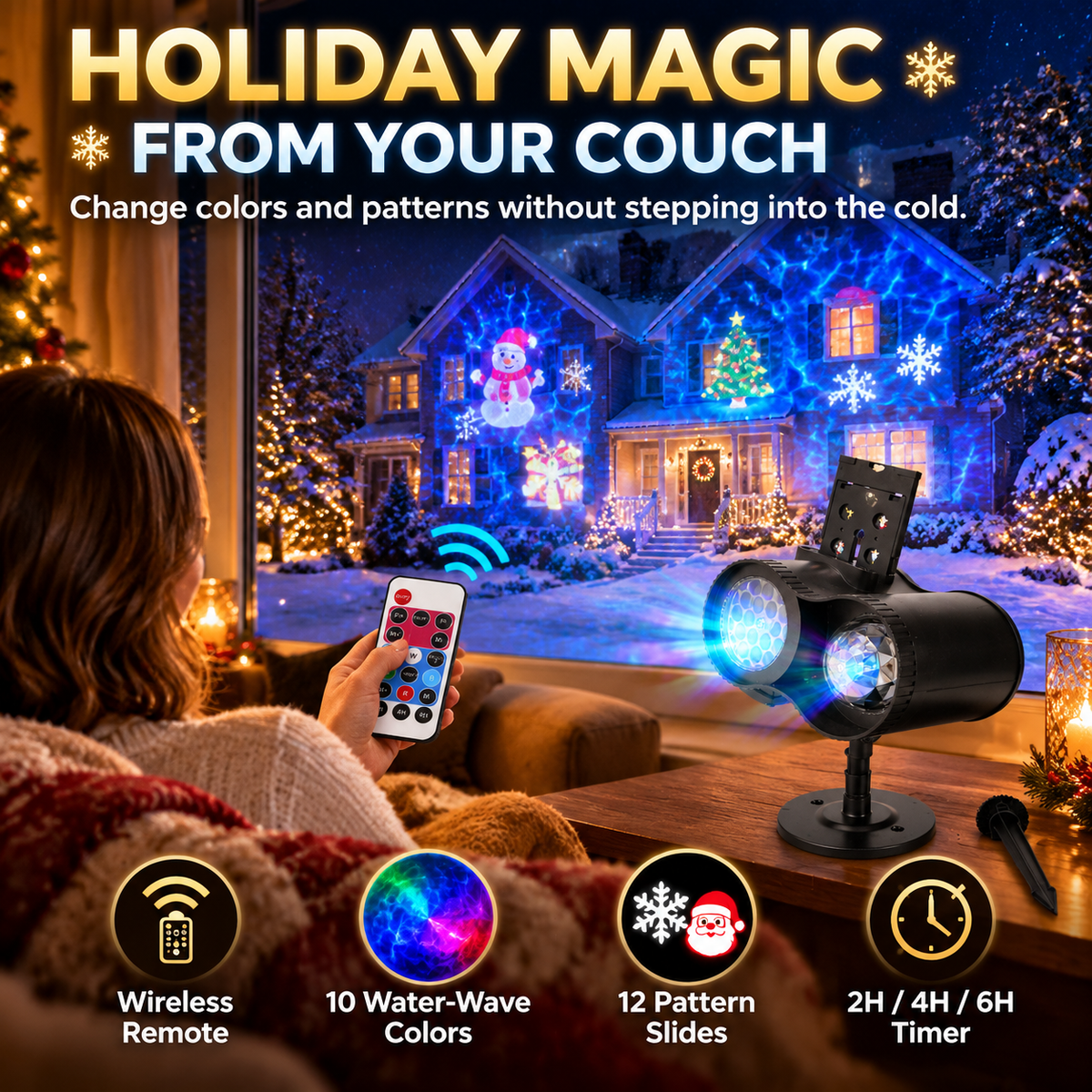 MerryDisplay Christmas Projector