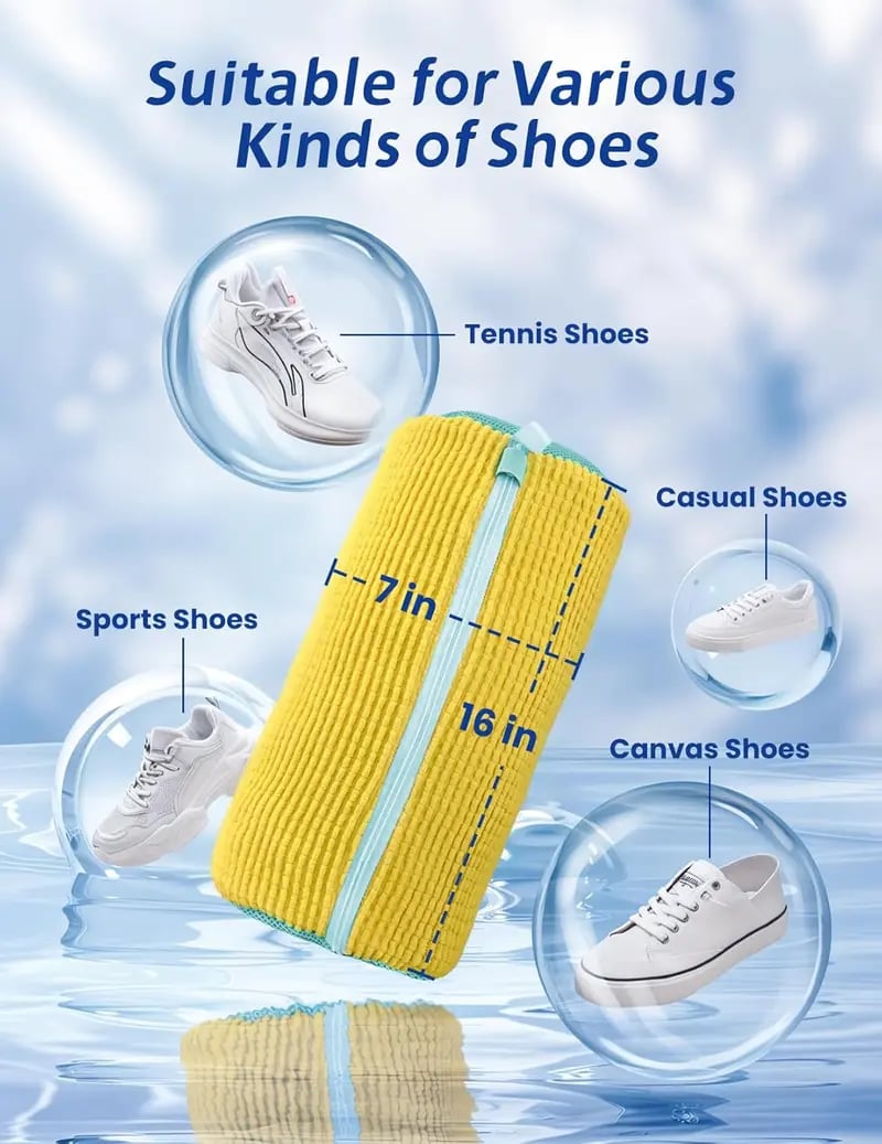 🔥Last Day 49% Off👟Laundry Shoe Washing Bag For Washing Machine🫧