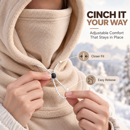 3-in-1 Winter Fleece Balaclava Hood - Warm Face, Ear & Neck Cover