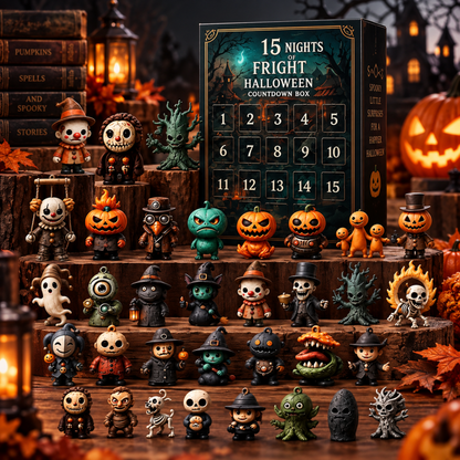 Zavenastore 15 Nights Fright Halloween Countdown Box