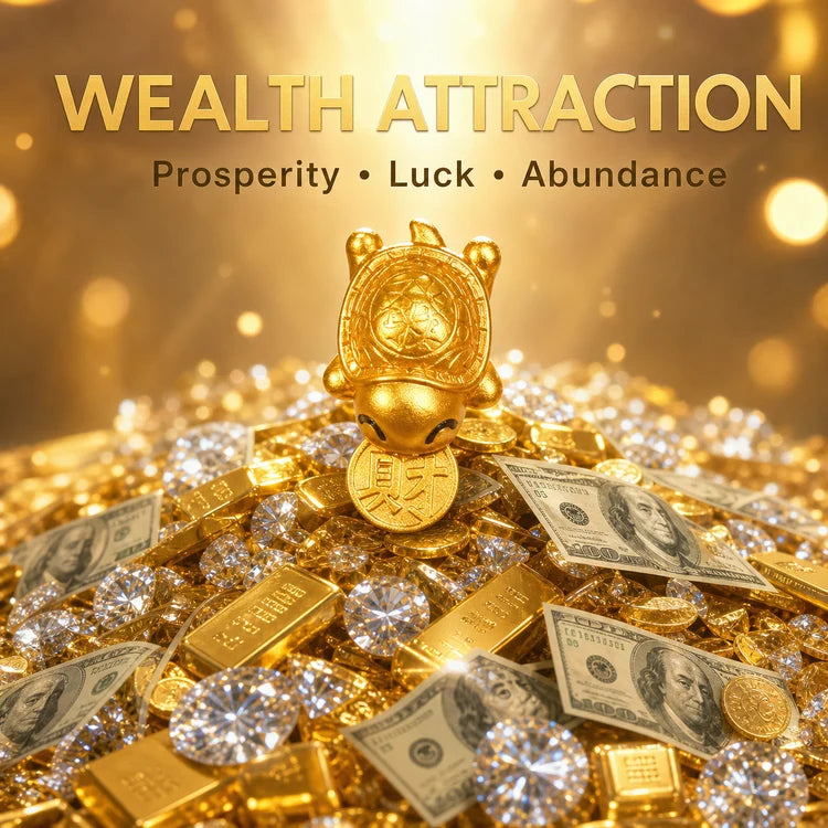 2026 Golden Turtle Charm – Bites onto Luck, Never Lets Go
