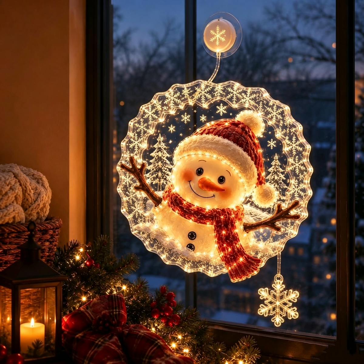 ZavenastoreTM⭐ Christmas Suction Cup Window Light