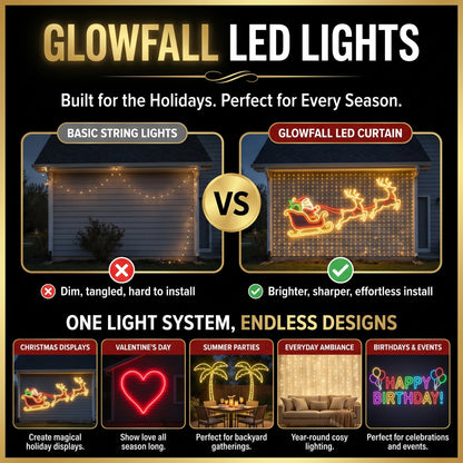 LED Halloween&Christmas Curtain Lights