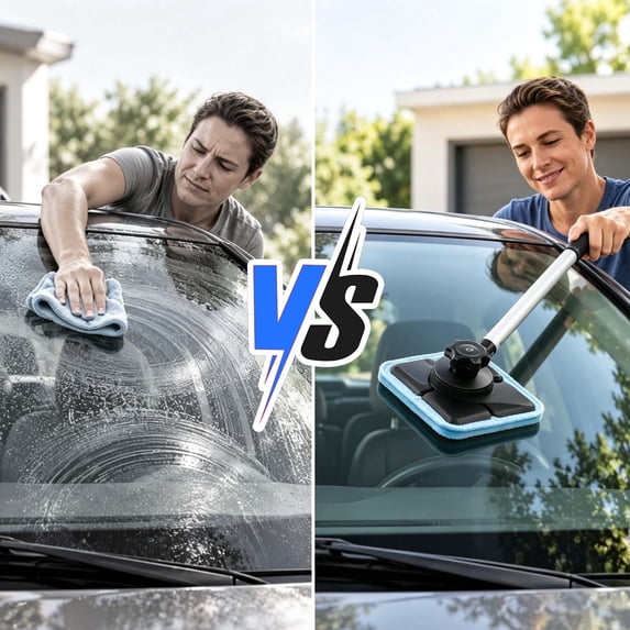 Double Sided Magnetic Windshield Cleaning Kit