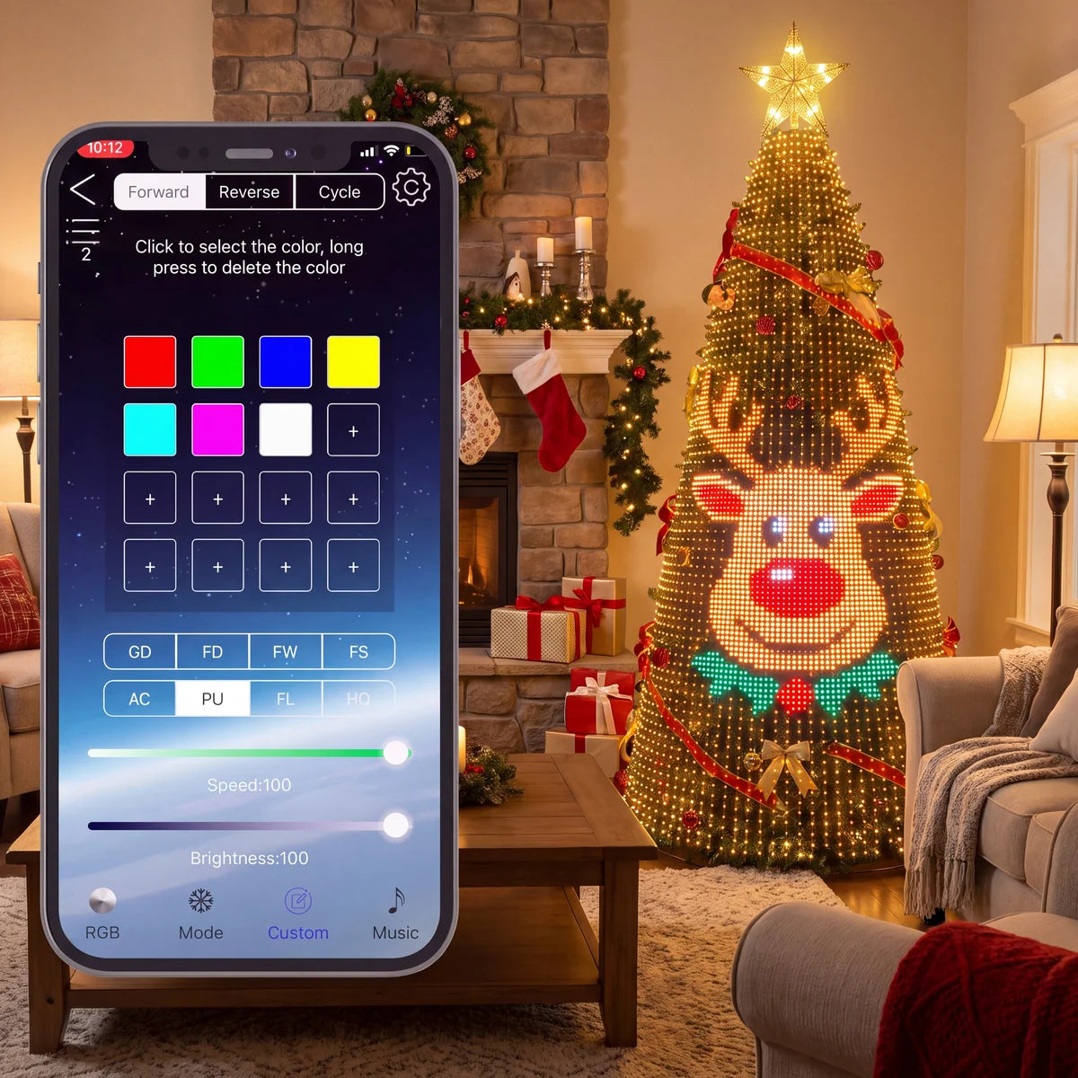 🎄✨Christmas LED House Net & Smart Outdoor Wall Curtain Light & Christmas Tree Lights