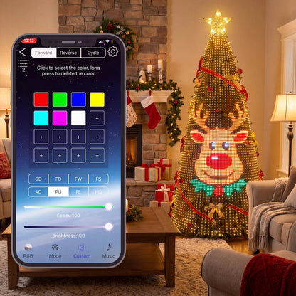 🎄✨Christmas LED House Net & Smart Outdoor Wall Curtain Light & Christmas Tree Lights