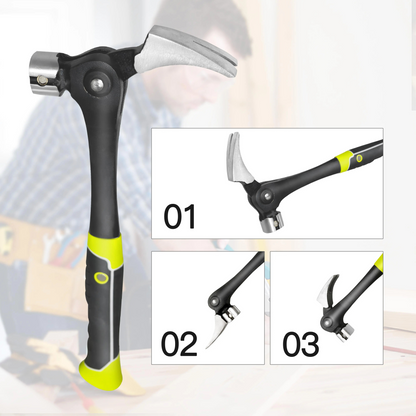 16 oz Claw Hammer with Magnetic Nail Starter and Rip Claw, 1-4 Pcs