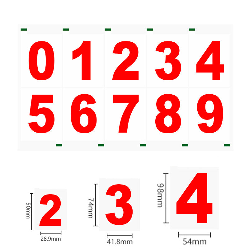 Ghost Anti-Radar Numbers Kit