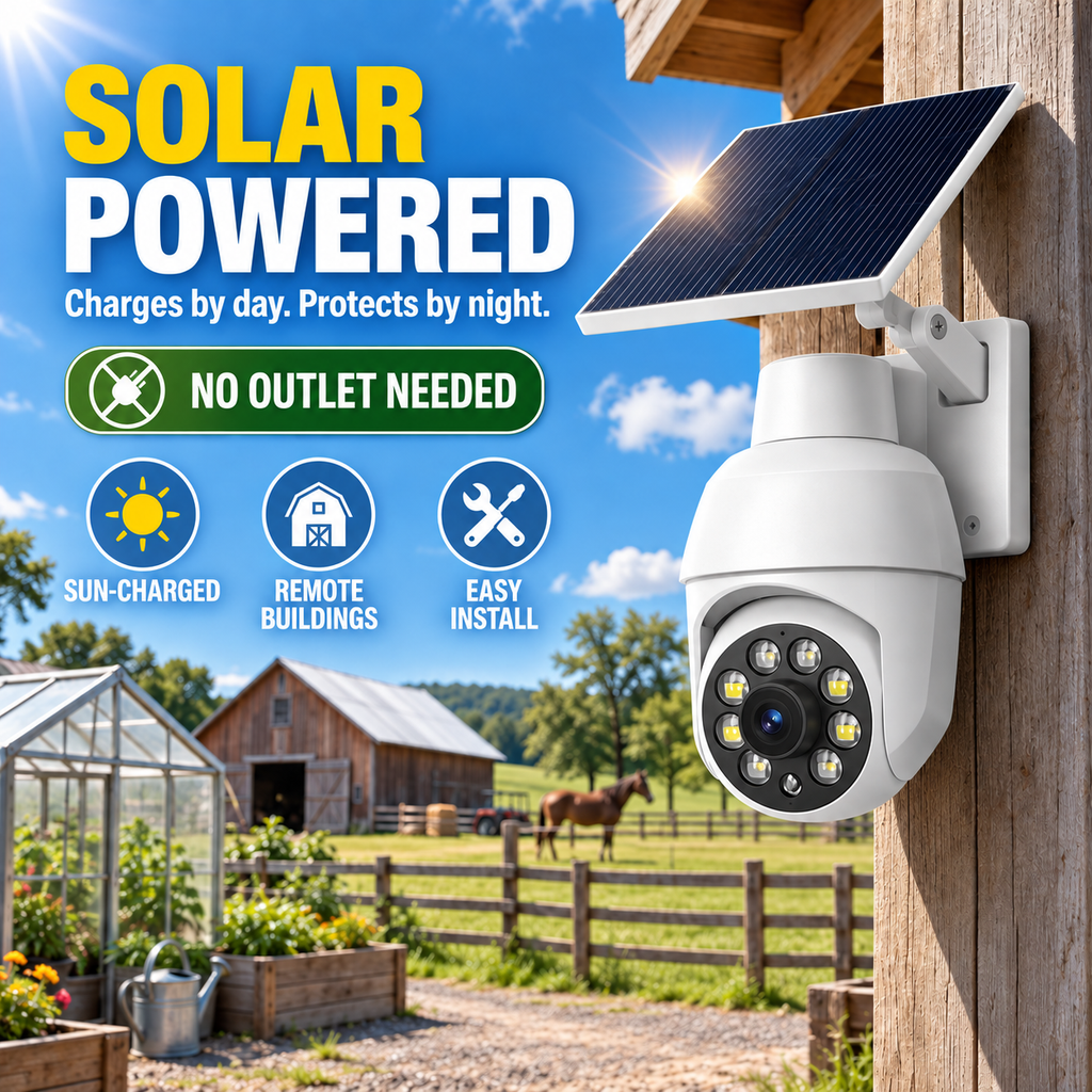360° Ultra-Bright Motion Sensor Spotlight|Wireless Dummy PT Dome CCTV Camera