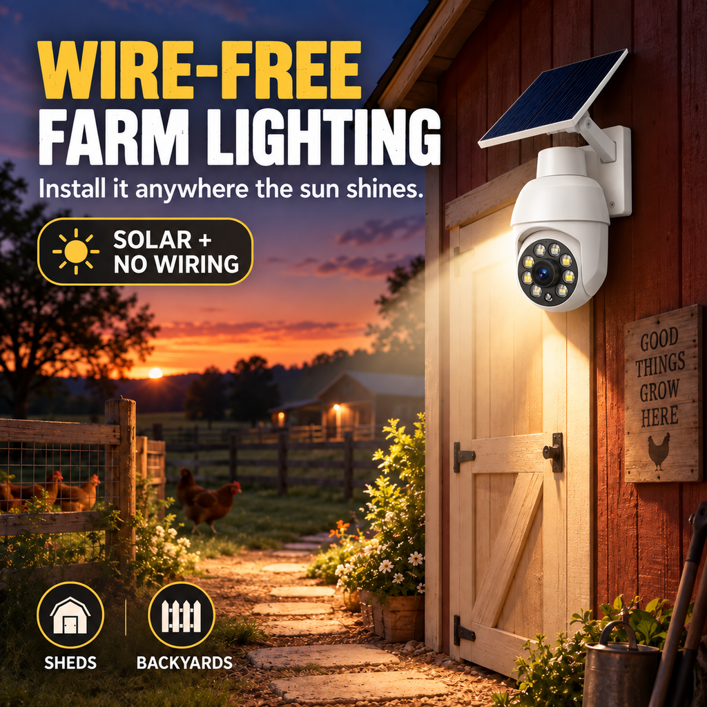360° Ultra-Bright Motion Sensor Spotlight|Wireless Dummy PT Dome CCTV Camera