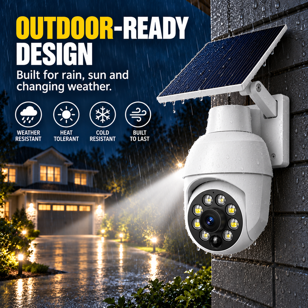 360° Ultra-Bright Motion Sensor Spotlight|Wireless Dummy PT Dome CCTV Camera