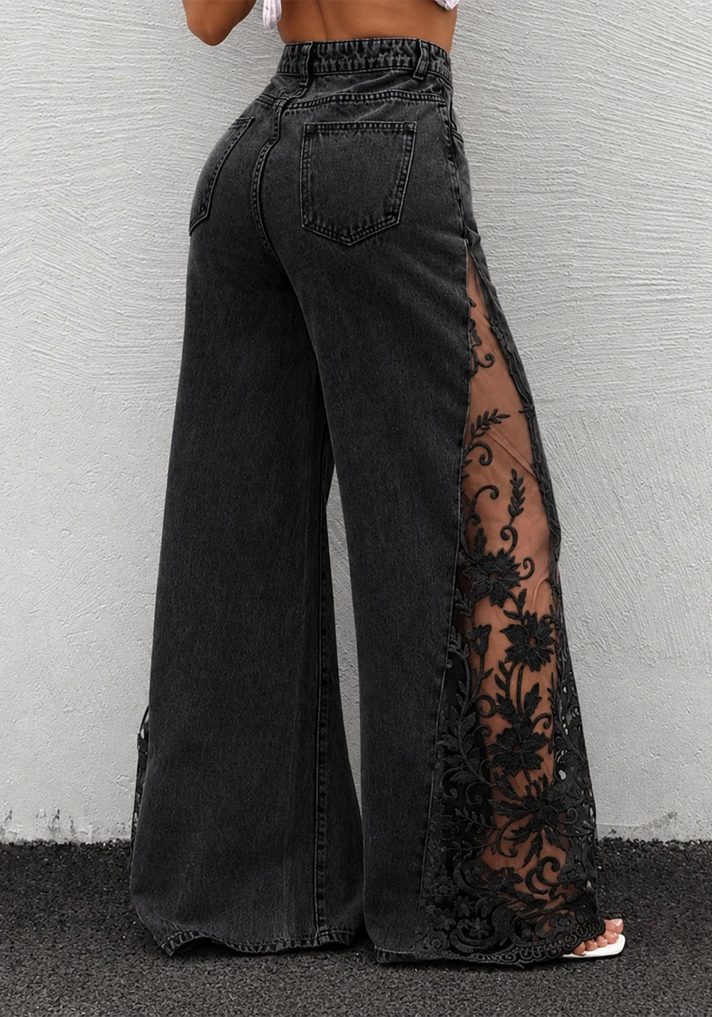 La Flor Oscura Lace Jeans