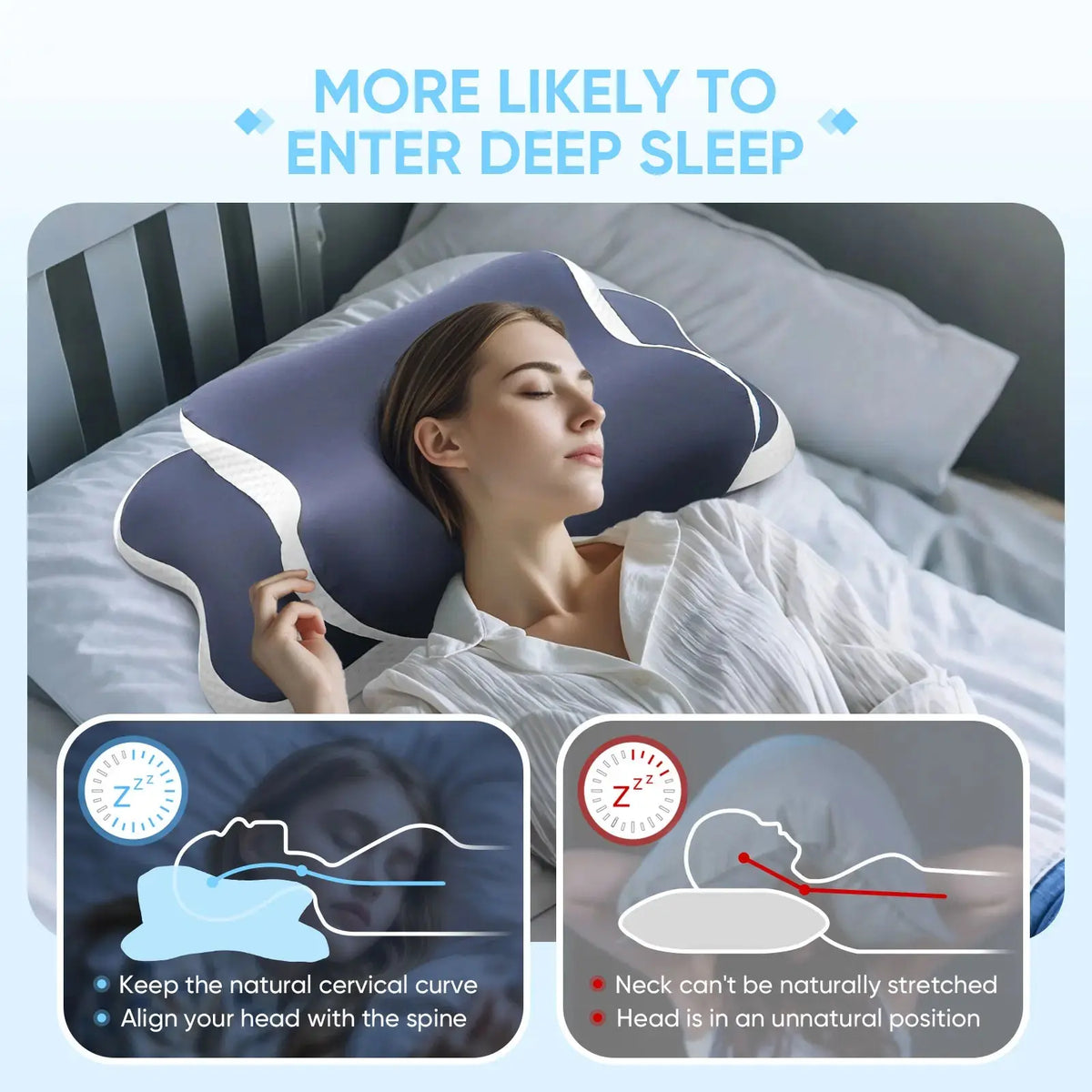 Ergonomic Memory Foam Pillow