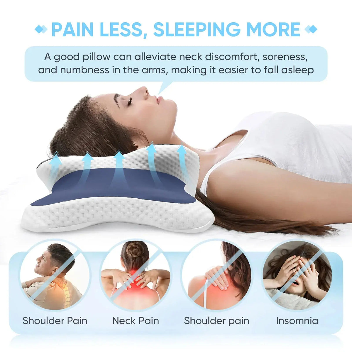 Ergonomic Memory Foam Pillow